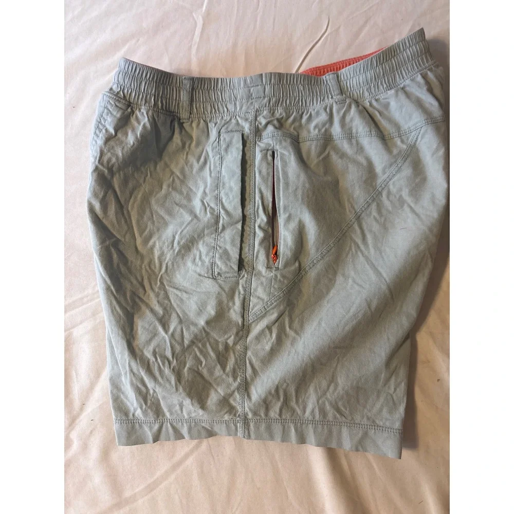 Birddogs Gym Shorts Mens Medium Light‎ Blue Orange Excellent Athletic Workout